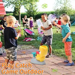 Huiye canard papillon attraper jeu volant disque lanceur jouet attraper éjection <span class=keywords><strong>pied</strong></span> marchant <span class=keywords><strong>sur</strong></span> soucoupe volante lancement jouet ensemble pour enfant - Product Image 5