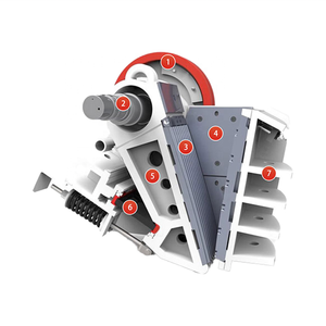 Concasseur de roche professionnel à grande échelle, à économie d'énergie, concasseur à mâchoires industriel pour l'exploitation minière, machines de concassage de pierres - Product Image 4