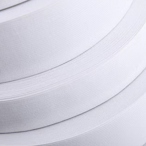 Vente en gros de bandes élastiques tricotées plates en tailles 20mm 25mm 30mm 40mm 50mm Sacs à vêtements noirs et blancs Chaussures Ceintures textiles de maison - Product Image 4