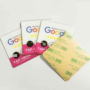 Etiqueta NFC de PVC Epoxi para Esquinas, Tamaño Personalizado, Programable, Ntag 216 213, para Ventanas/Puertas/Mesas, Resistente al Agua, Etiqueta de Reseñas de Google - Product Image 3