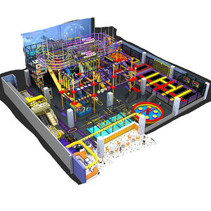 Área <span class=keywords><strong>de</strong></span> Recreación Comercial para Niños, Equipo <span class=keywords><strong>de</strong></span> Juegos Interior <span class=keywords><strong>de</strong></span> Lujo, <span class=keywords><strong>Parque</strong></span> <span class=keywords><strong>de</strong></span> Trampolines para Niños - Product Image 1