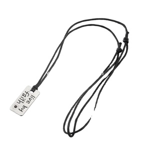 Collier en étain argent Antique avec graine de moutarde et collier pendentif, bijoux, vente en gros - Product Image 2