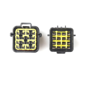 Connecteurs automobiles 16 broches étanches mâle-femelle noir-jaune en plastique IP20 - Product Image 1