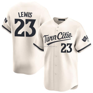 2025 Jersey de béisbol limitado alternativo de Minnesota para hombre, ropa personalizada, uniformes bordados cosidos, logotipos, Beige, humedad de talla grande - Product Image 3