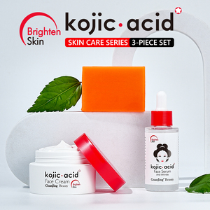 Conjunto de Cuidados com a Pele com Ácido Kojico (novo) Kit Facial Coreano para Clareamento Rápido em <span class=keywords><strong>7</strong></span> Dias para Mulheres Negras - Product Image 2