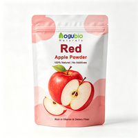 100% natuurlijk rood appelvleespoeder, wateroplosbaar roze vruchtensappoeder voor dranken & bakken met ISO-certificering