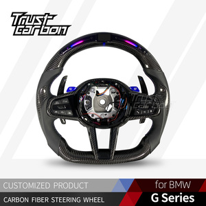 Volante LED de Fibra de Carbono Personalizado para <span class=keywords><strong>BMW</strong></span> Serie G LCI 3 4 5 6 7 8 Serie X3 X4 X5 X6 X7 G20 G30 M3 M4 M5 <span class=keywords><strong>M8</strong></span> Z4 2018-2024 - Product Image 2