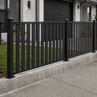 Panneaux de clôture en aluminium de qualité supérieure pour zones côtières, 6063-T5, résistants au sel, revêtement poudré, écran d'intimité pour l'Australie et la Nouvelle-Zélande