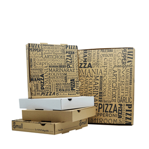 hot selling supplier hot box corrugated white board pizza box