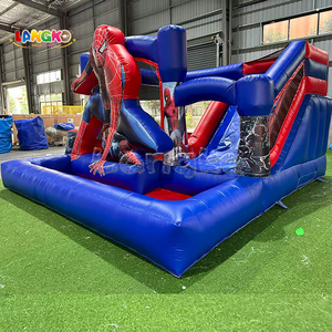Terrain de jeu gonflable toboggan aquatique Maison de rebond <span class=keywords><strong>Piscine</strong></span> à balles commerciale Château gonflable pour adultes enfants - Product Image 3