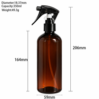 Bouteille pulvérisateur à gâchette en PET de 350 ml, vide, en plastique, rechargeable, pour usage domestique et jardinage