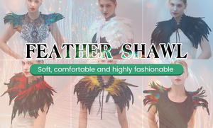 Kadın Vintage Tüy Omuz Pelerini Dramatik Gotik Pelerin Cadılar Bayramı Cosplay Dans Kostümü Özelleştirilmiş Renk Boyutu Yetişkin - Product Image 5