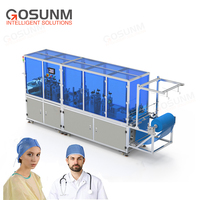 Gosunm – Machine entièrement automatique de fabrication de chapeaux Non tissés jetables à haute efficacité pour médecins et infirmières