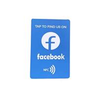 Carte PVC NFC RFID 213/215/216 13,56 MHz pour entreprises/cartes d'avis Google et usage hôtelier, logo personnalisé imprimé, code QR