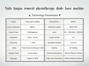 Système de diodes professionnel 980 nm pour le traitement des mycoses des ongles des pieds et des mains - Product Image 5