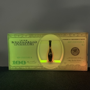 RICHSHINING Logotipo personalizado Intermitente 100 Dollar Bill Vip Led Glorifier Display para KTV Night Club Party - Product Image 3