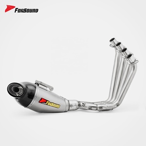 Sistema de Escape para Motocicleta Forsound, Precio de Fábrica al por Mayor, Acero Inoxidable con Acabado Flameado, Tubo Completo para HONDA CBR650R, Piezas de <span class=keywords><strong>Moto</strong></span> - Product Image 2