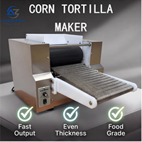 Presse à tortillas de maïs automatique Anzhan - Machine à pain plat en acier inoxydable 40 pièces/min 400W