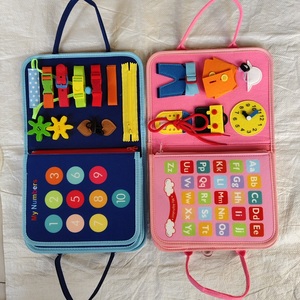 Tableau d'activités Montessori <span class=keywords><strong>Dinosaure</strong></span> pour garçons et filles, jouets sensoriels pour tout-petits, <span class=keywords><strong>jouet</strong></span> éducatif pour l'autisme, <span class=keywords><strong>jouet</strong></span> de voyage, livre d'activités en feutre - Product Image 3