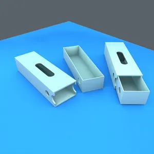 Child-resistant paper drawer box lock button and custom foam insert with clear plastic window oem packages