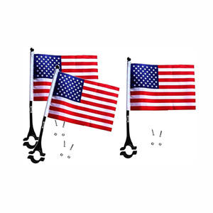 Fábrica personalizada impermeable Impresión digital 14*21cm poliéster americano bicicleta seguridad bandera <span class=keywords><strong>Banner</strong></span> con poste - Product Image 1