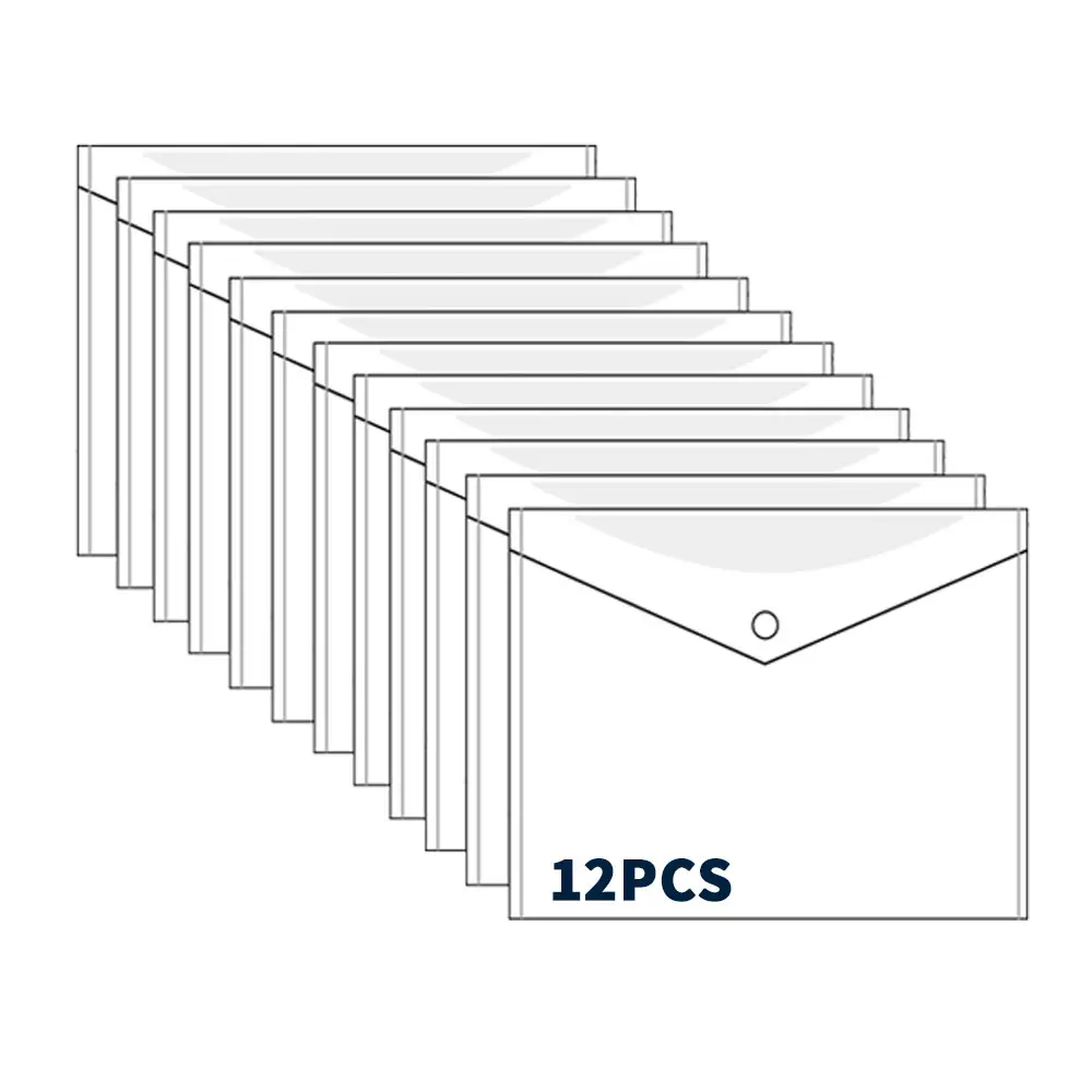 Пользовательские a4 a5 прозрачные мини пластиковые папки для файлов конверт папка для документов конверты с кнопкой