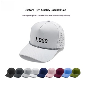 <span class=keywords><strong>Gorra</strong></span> de Béisbol/Golf de 5 Paneles con Visera Curva, Bordado de Logotipo Personalizado, Impermeable, Perforada con Láser, Fabricación OEM al por Mayor - Product Image 1