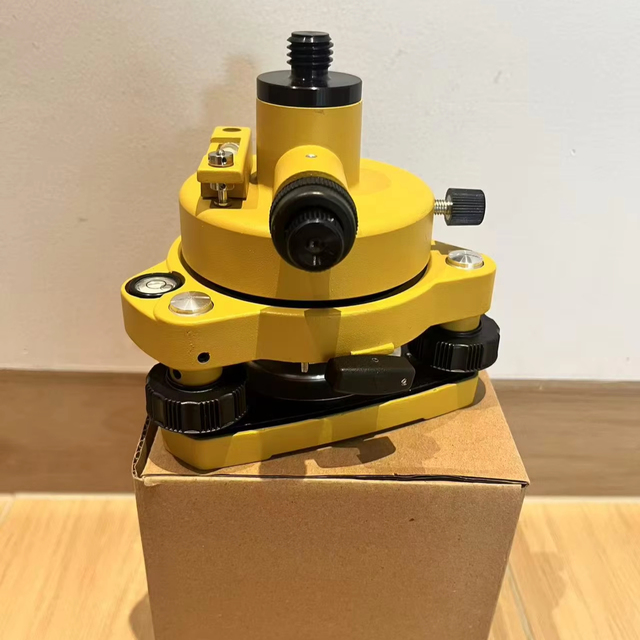 SCW Tribrach Adapter 5/8*11 Thread Optical Plummet Alloy Material 0.01 Accuracy 6-Month Warranty for Total Station GPS Receiver