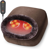 Masseur de pieds chauffant Shiatsu pour les pieds, le dos et les jambes, machine de massage des pieds à pétrissage profond avec housse lavable et thérapie thermique