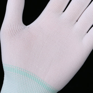 Nylon Gloves White Thin Work Gloves 13 Needle Breathable General Purpose Non Disposable Smooth Texture - Product Image 1