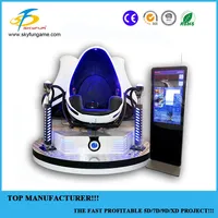 Simulateur VR 9D en fibre de verre pour intérieur, prix d'usine, fonctionnement facile, fauteuil œuf, cinéma pour utilisation en salle de jeux
