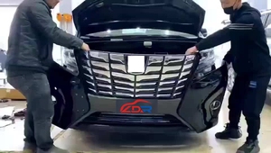 C-Auto Nouveau Kit Carrosserie Noir LDR de Haute Qualité pour <span class=keywords><strong>Alphard</strong></span> 2008-2014 Série 20 et 2018-2022 Série 35 SC <span class=keywords><strong>Modellista</strong></span> Excellent - Product Image 3