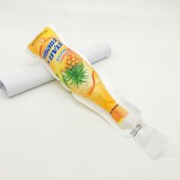 Sachet d'emballage en plastique de qualité alimentaire en forme de bouteille pour jus, boisson énergisante, gelée, injection, boisson