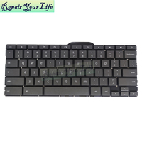 Teclado de Portátil en Inglés Estadounidense para HP Chromebook 14 14-DB 14 G6 14 G7 L82960-001, Teclado sin Marco, sin Retroiluminación