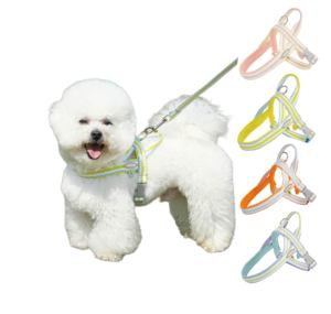 Discount Promotion Lightweight Convenient Saddle Version Dog Harness Breathable Comfortable Leash Colorful Dog Harness