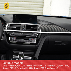 Accesorios Interiores de Fibra de Carbono para Automóviles Shasha Carbon Serie 3 Serie 4, F30 F31 F34 F32 F33 F36 para el Panel de Instrumentos - Product Image 6