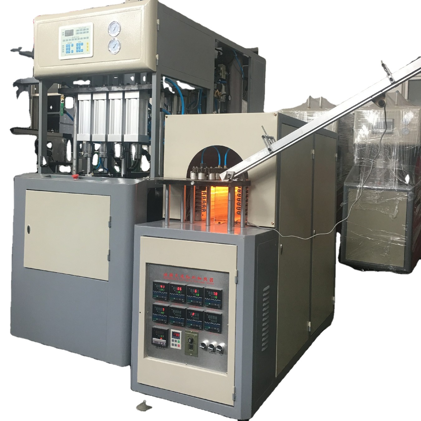 4 Полость полуавтоматическая пэт бутыло выдувные машины с автопогрузчиком