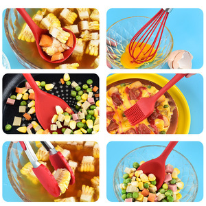 Gran oferta, utensilios de cocina de silicona de 8 piezas, herramientas de cocina para hornear, Mini juego de utensilios de cocina - Product Image 4