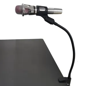Flessibile A Collo di Cigno Microfono Stand con Morsetto Da Tavolo per la Radio Broadcasting Studio Apparecchiature di Trasmissione In Diretta