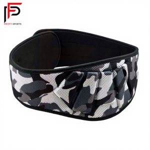 Ceinture de taille unisexe en néoprène/nylon camouflage avec logo personnalisé, accessoire d'équipement de fitness pour la musculation et l'entraînement en salle de sport - Product Image 1