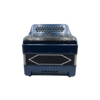 SEASOUND OEM Accordion Deep Blue JB3412C 34 Boutons 12 Basses 3 Registres Corps Bleu Profond Grille Noire Boutons Noirs Acordeon