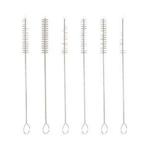 Ensemble de 6 brosses de nettoyage longues pour pailles, gobelets, bouteilles d'eau, tasses à bec, pailles en acier inoxydable et pailles métalliques - Product Image 6