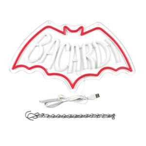 Enseigne néon <span class=keywords><strong>Bacardi</strong></span> Rum, Décoration murale LED alimentée par USB pour bar à domicile, club, cave à homme et cadeaux - Product Image 5