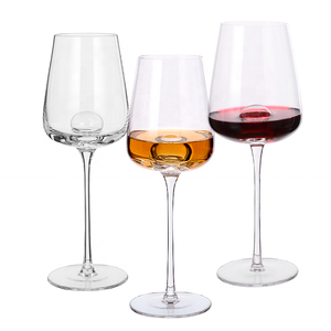 Copas de Vino Tinto Blancas de Cristal sin Plomo Hechas a Mano de Lujo para Fiestas con Logotipo Personalizado Samyo, Aptas para Lavavajillas - Product Image 1