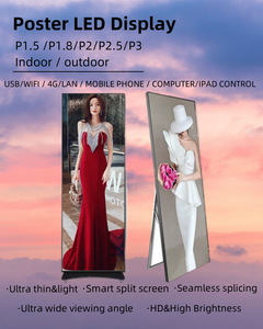 Écran LED Iposter personnalisable et mobile pour affichage de texte et d'images en intérieur, idéal pour centres commerciaux, cinémas, hôtels – Taille d'affichage adaptable - Product Image 2