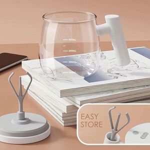 Taza de Café de Vidrio de Nuevo Estilo con Escala, Taza de Vidrio Portátil con Agitación Automática y Logotipo Personalizado - Product Image 5