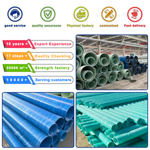 Sản xuất chuyên nghiệp FRP/GRP quá trình điện ống sợi thủy tinh ống với dịch vụ cắt - Product Image 4