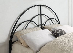 Италия современный Готический стиль king Size черная железная металлическая кровать - Product Image 3