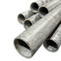 Tuyau en acier électrogalvanisé BS1387 Classe B, galvanisé à chaud, DIN 2440, diamètre de 1/2 à 8 pouces, pour quai de bateau et pieux marins