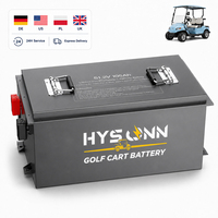 Batterie LiFePO4 51.2V 76.8V 65Ah 105Ah 150Ah avec BMS intelligent pour trottinette, voiturette de golf, tricycle électrique et voiture de tourisme